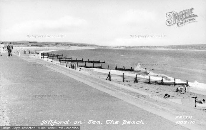 Photo of Milford On Sea, The Beach c.1955