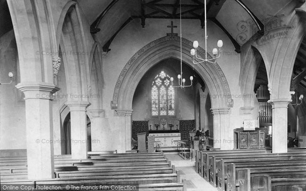 Photo of Milford, St John's Church Interior 1906