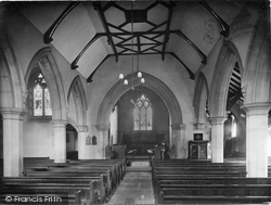 St John's Church Interior 1921, Milford