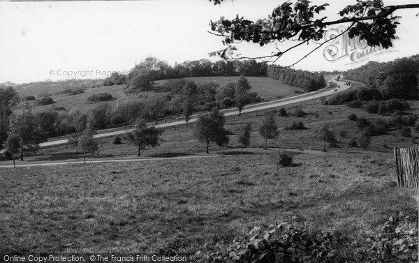 Photo of Mill Hill, Barnet Way from Moat Mount c1955