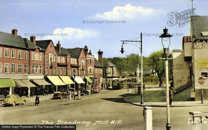 Photo of Mill Hill, Broadway c.1955