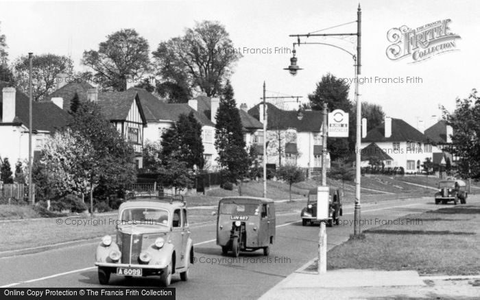 Photo of Mill Hill, Cars In Watford Way c.1955