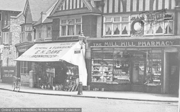 Photo of Mill Hill, The Mill Hill Pharmacy, The Broadway c.1915