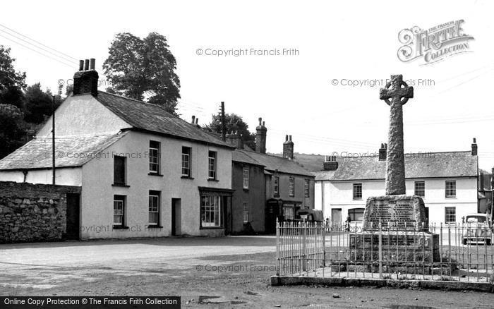 Photo of Millbrook, Square And War Memorial c.1955