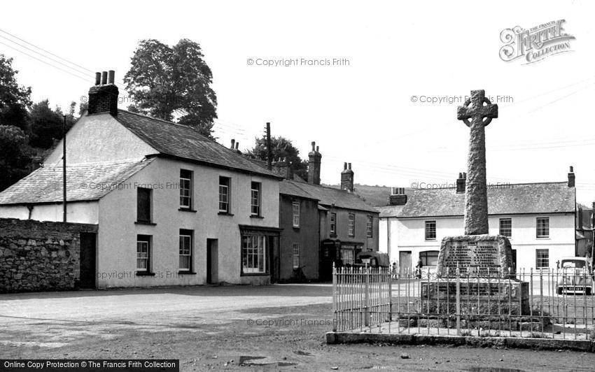 Millbrook, Square and War Memorial c1955