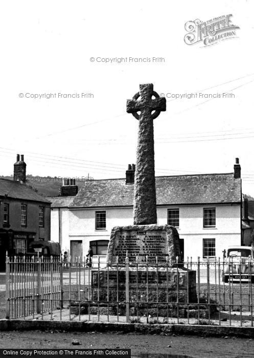 Photo of Millbrook, The War Memorial c.1955