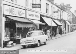 Lapstone Road Shops c.1960, Millom