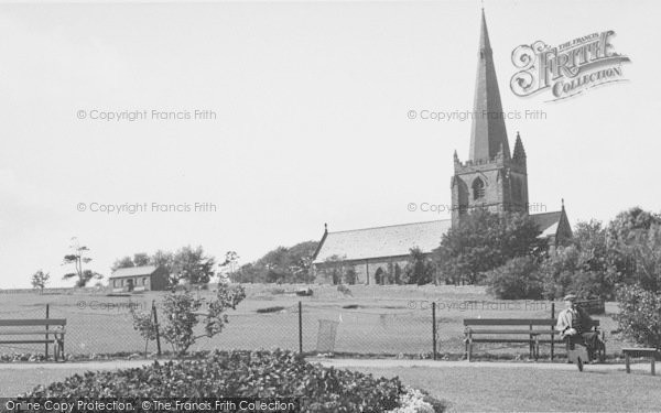 Photo of Millom, The Park And Church c.1950