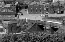 The Square And Railway Bridge c.1950, Millom