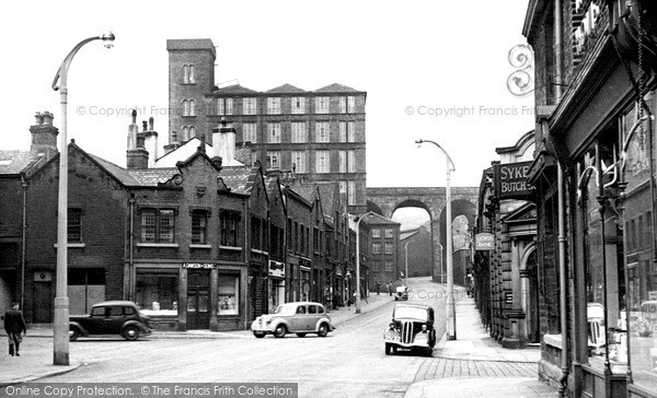 Photo of Milnsbridge, Market Street c.1955