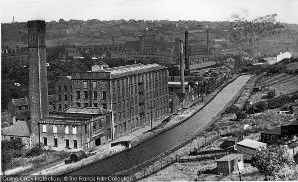 Photo of Milnsbridge, View From Manchester Road c.1955
