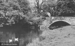 The Old Footbridge c.1955, Milnthorpe
