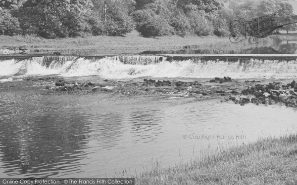 Photo of Milnthorpe, The Weir c.1955
