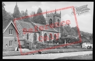 The Post Office And Church c.1955, Milton Abbas