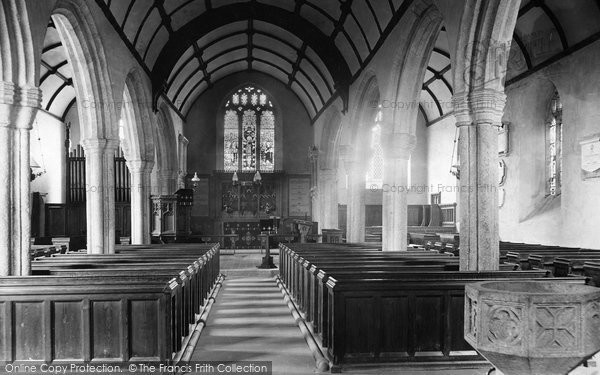 Photo of Milton Abbot, Church Interior 1910