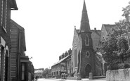 Milton Regis, Crown Road and Congregational Church c1955