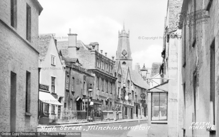 Photo of Minchinhampton, High Street c.1955