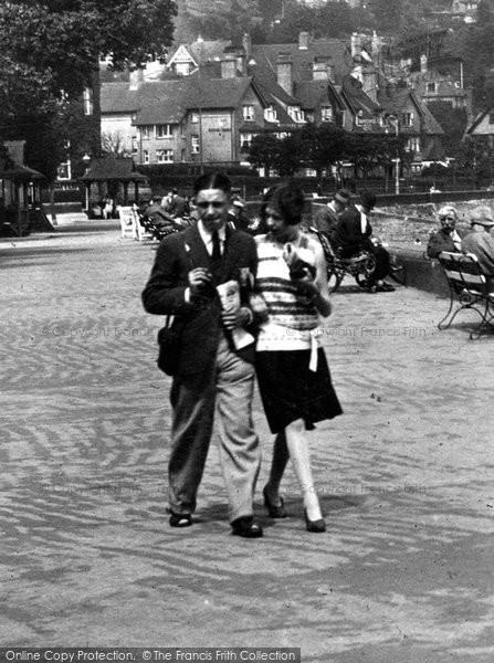 Photo of Minehead, A Couple 1929