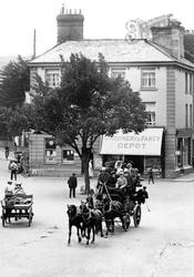 A Stagecoach In The Square 1906, Minehead