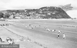 Beach And North Hill c.1955, Minehead
