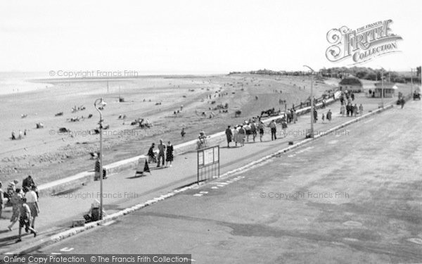 Photo of Minehead, Beach And Promenade c.1955