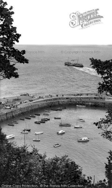 Photo of Minehead, 'bristol Queen' Leaving The Harbour c.1960