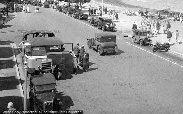 Photo of Minehead, Bus On The Promenade 1930