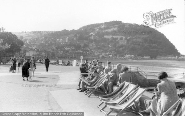Photo of Minehead, Central Promenade c.1939