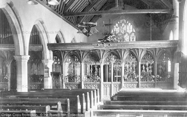 Photo of Minehead, Church Interior 1906