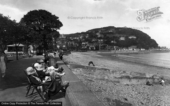 Photo of Minehead, Esplanade And North Hill 1923