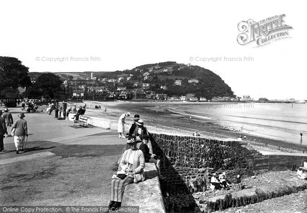Photo of Minehead, Esplanade And North Hill 1923