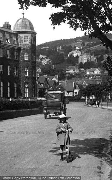 Photo of Minehead, Girl, Esplanade 1923