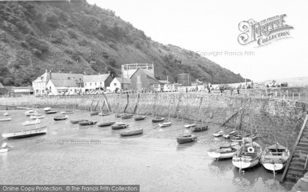 Photo of Minehead, Harbour, Low Tide c.1960
