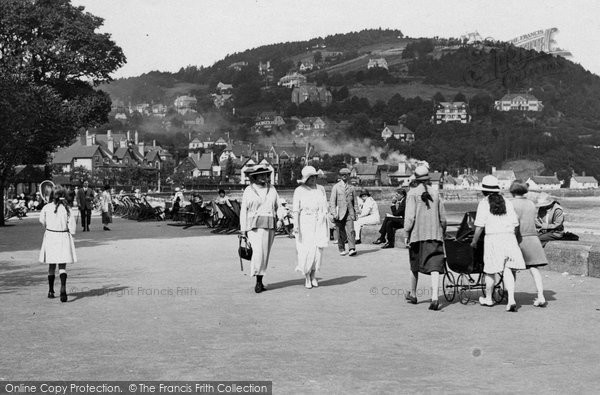 Photo of Minehead, On The Promenade 1923