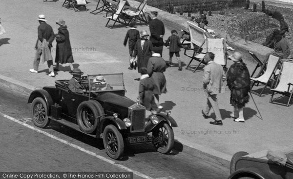 Photo of Minehead, Promenade, A Motor Car 1930