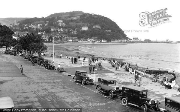 Photo of Minehead, Promenade And North Hill 1931