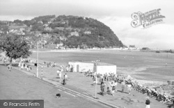 Promenade And North Hill c.1955, Minehead