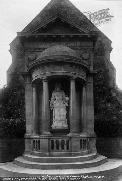 Photo of Minehead, Queen Anne's Statue 1901