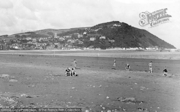 Photo of Minehead, Sands 1931