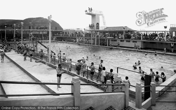 Photo of Minehead, Swimming Pool c.1936