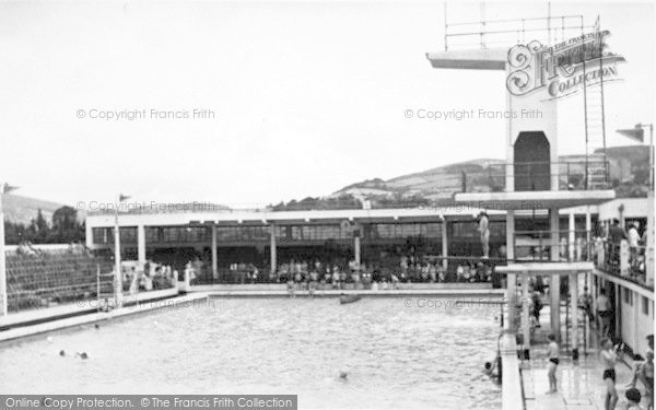 Photo of Minehead, Swimming Pool c.1955