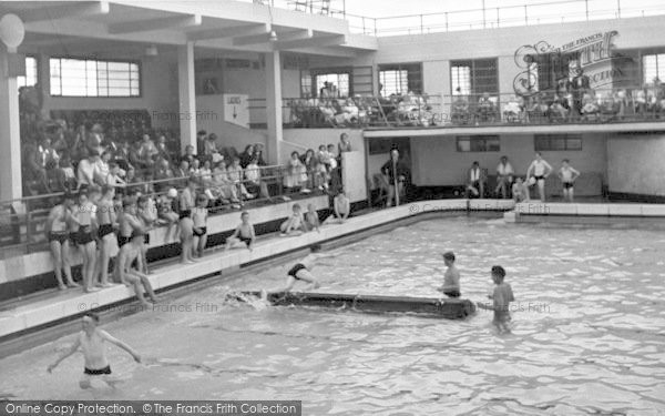 Photo of Minehead, Swimming Pool c.1955