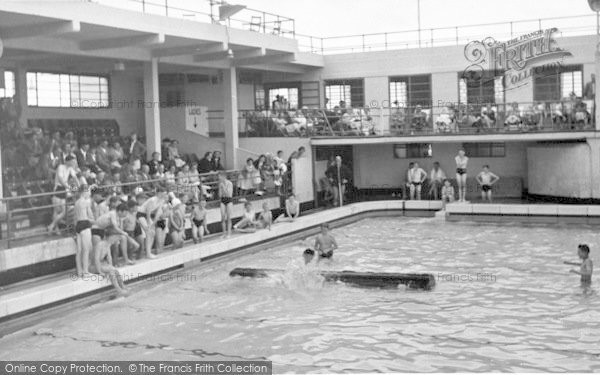 Photo of Minehead, Swimming Pool c.1955