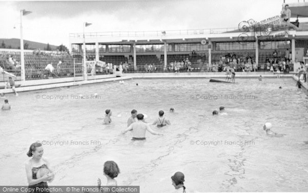 Photo of Minehead, Swimming Pool c.1955