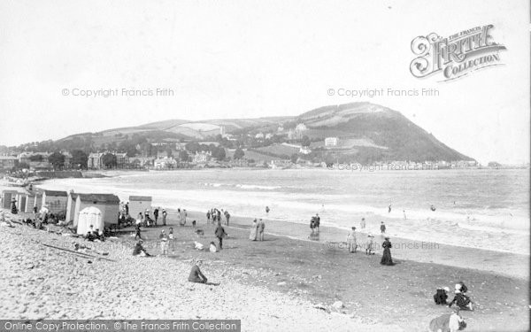 Photo of Minehead, The Beach And North Hill 1903