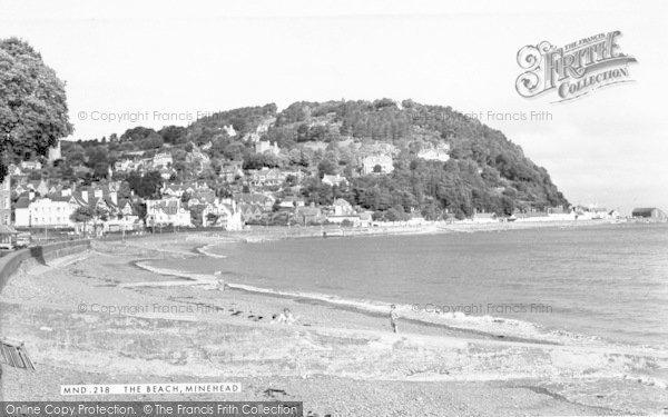 Photo of Minehead, The Beach c.1960