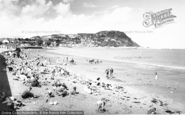 Photo of Minehead, The Beach c.1960