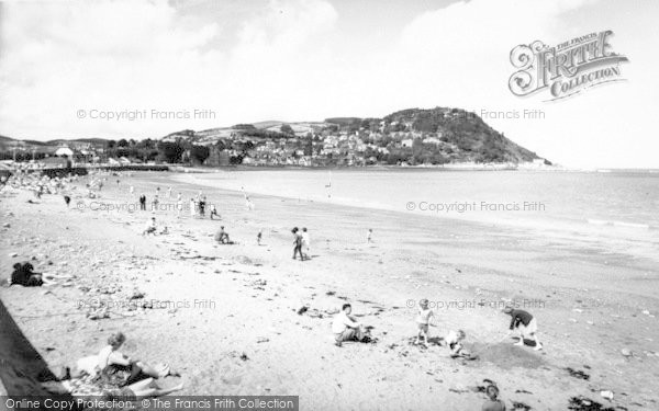 Photo of Minehead, The Beach c.1960