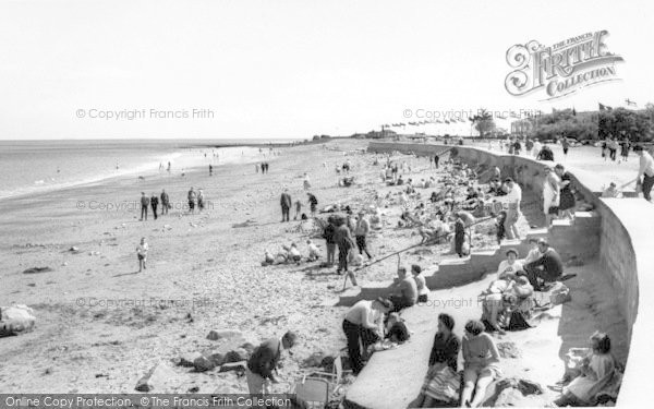 Photo of Minehead, The Beach c.1960