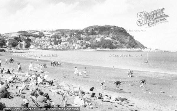 Photo of Minehead, The Beach c.1960